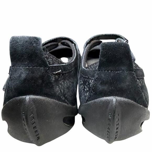 Merrell Circuit Mary Jane Shoes Womens 7.5 Black Suede Ortholite Sporty Comfort - Picture 10 of 13